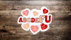 ABCDEFU Sticker