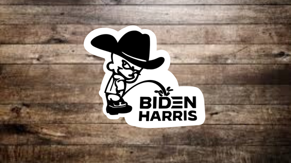 P*ss On Biden Harris Sticker