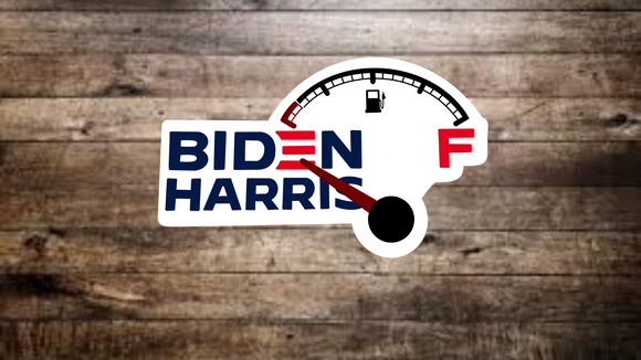Biden Harris Gas Sticker