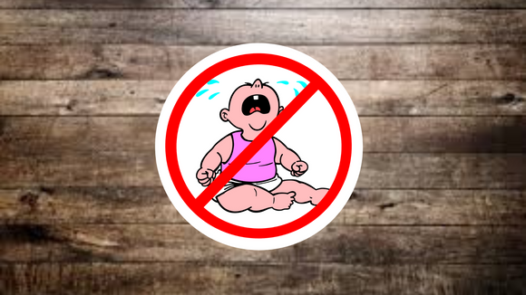 No Cry Babies Sticker