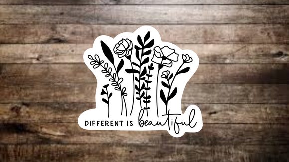 Different Is Beautiful Sticker
