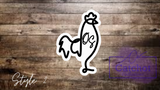 OS Rooster Stickers